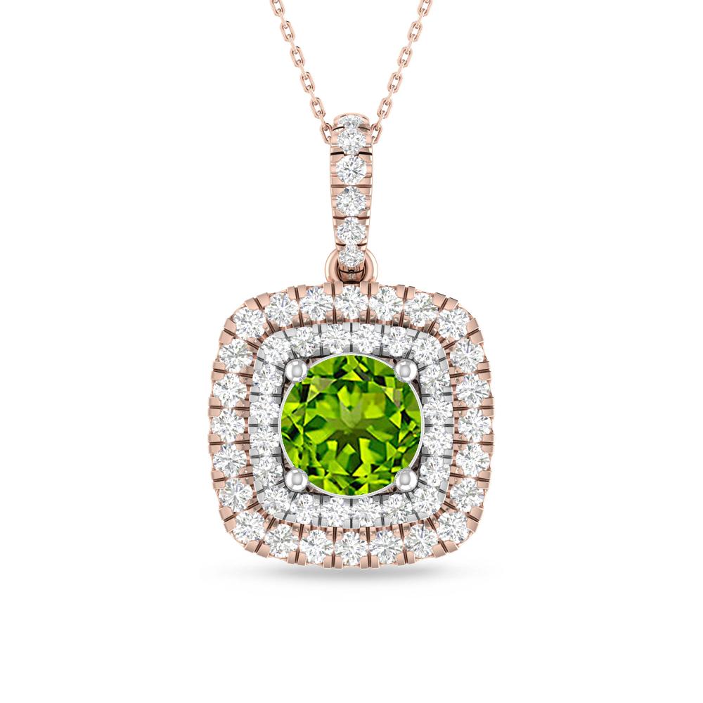 Rose Gold/White Gold - Peridot