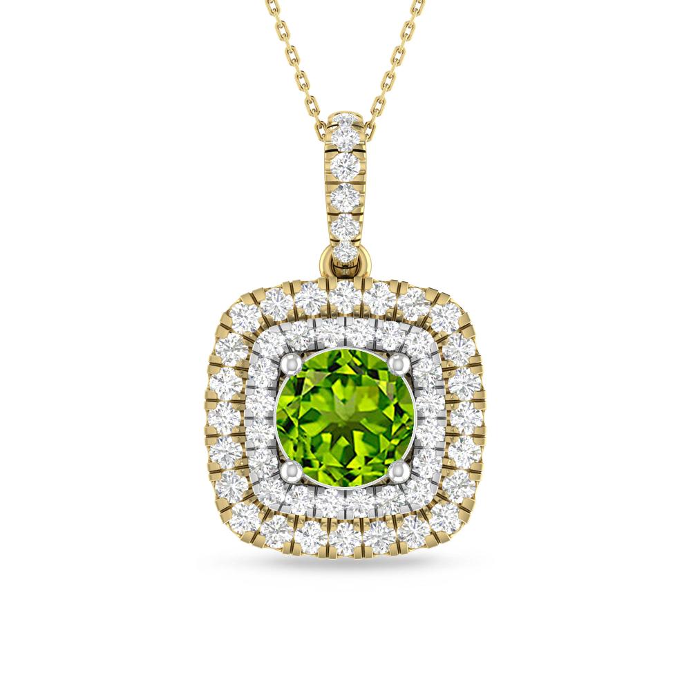 Yellow Gold/White Gold - Peridot