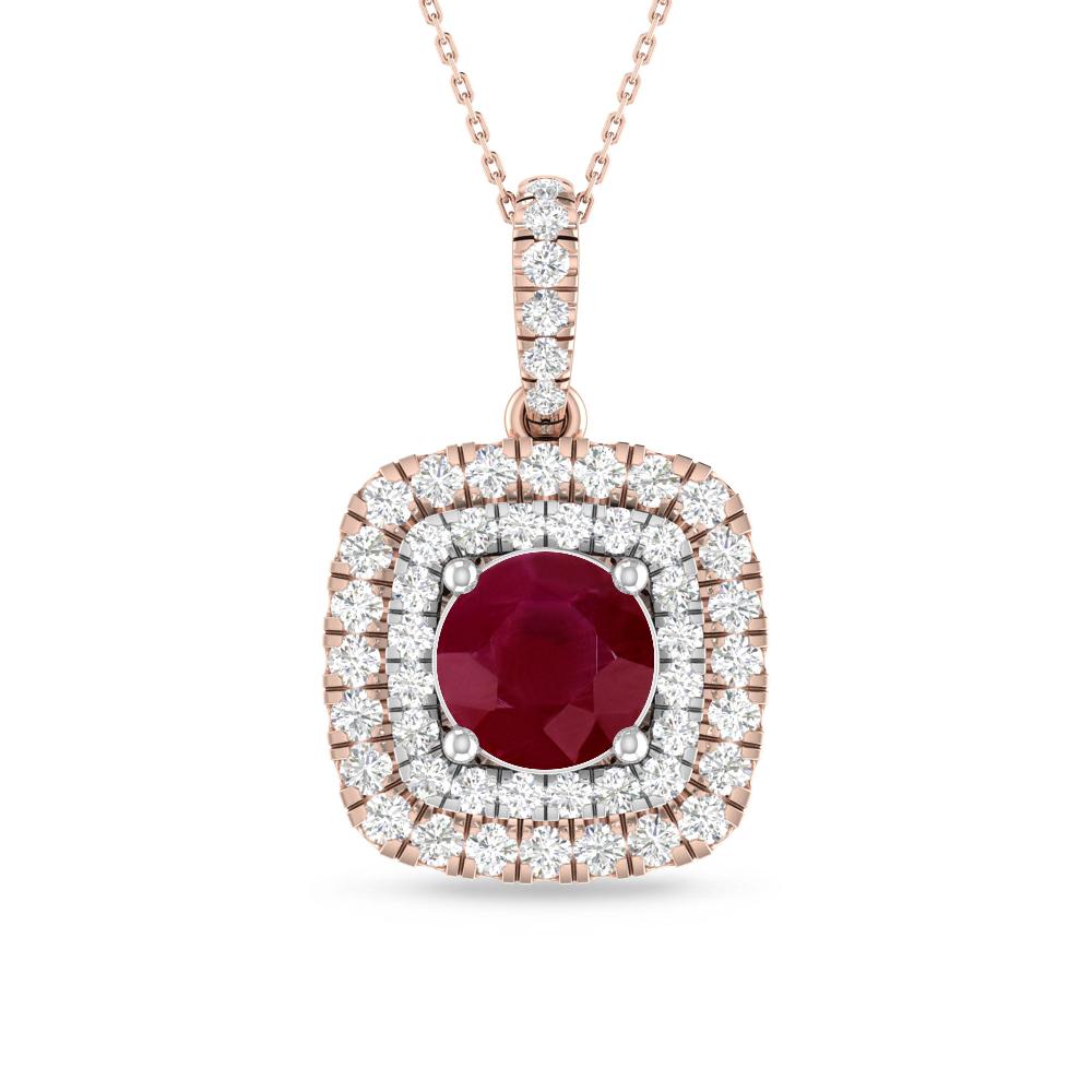 Rose Gold/White Gold - Ruby
