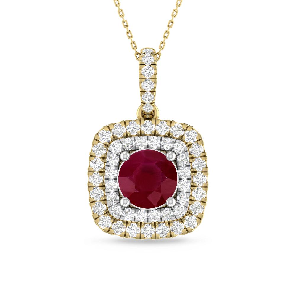 Yellow Gold/White Gold - Ruby