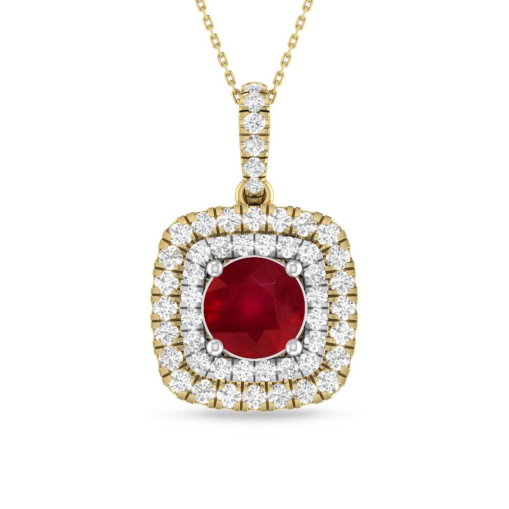 Yellow Gold/White Gold - Ruby