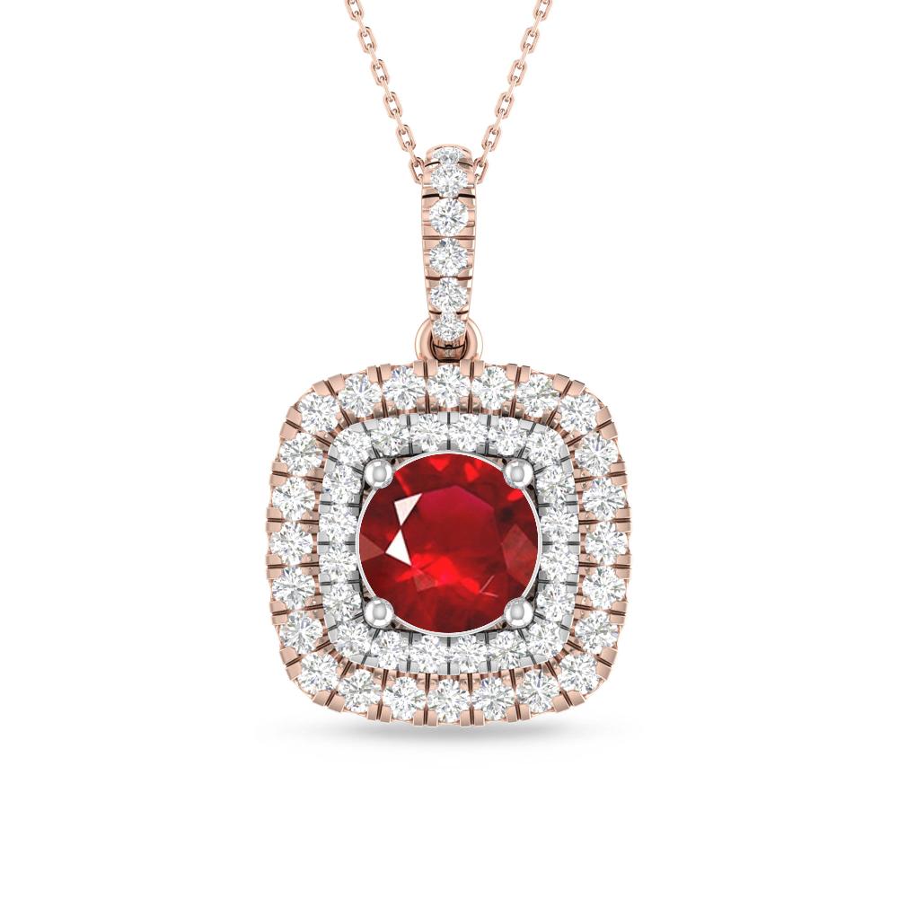 Rose Gold/White Gold - Ruby