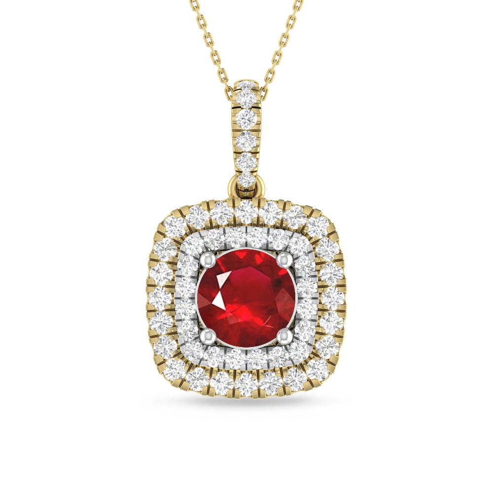 Yellow Gold/White Gold - Ruby