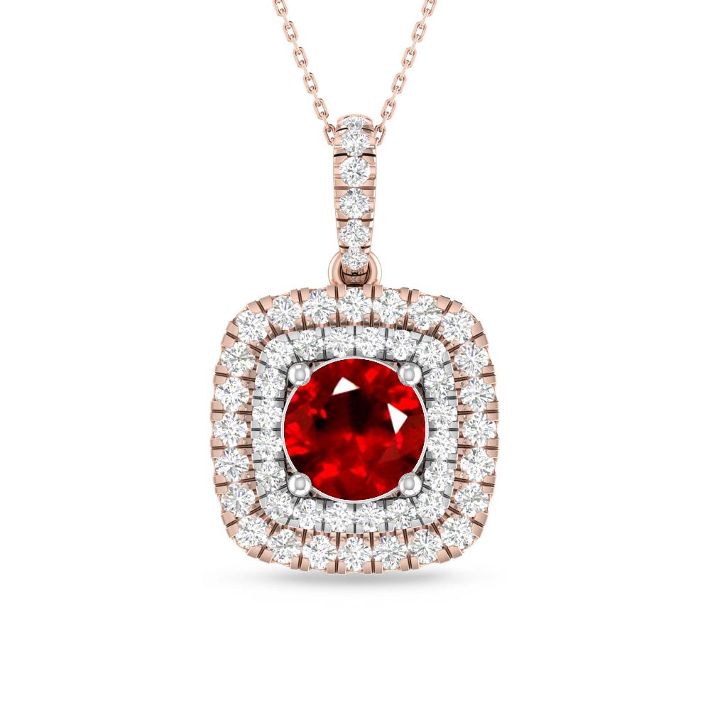 Rose Gold/White Gold - Ruby