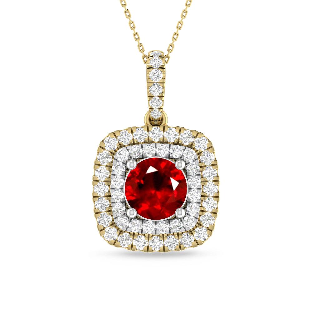 Yellow Gold/White Gold - Ruby