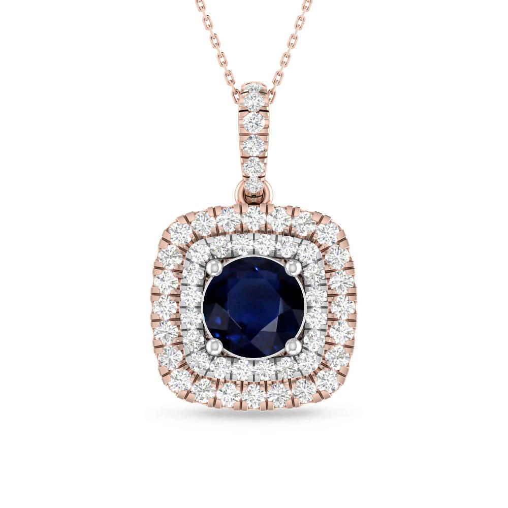 Rose Gold/White Gold - Sapphire
