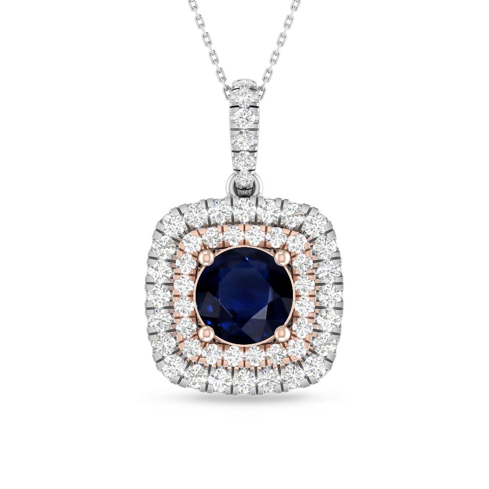 White Gold/Rose Gold - Sapphire