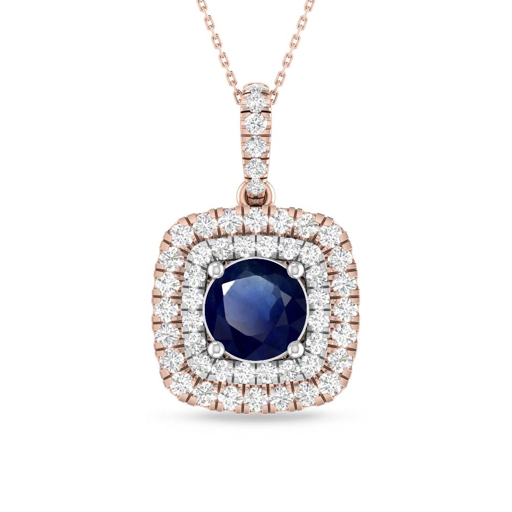 Rose Gold/White Gold - Sapphire