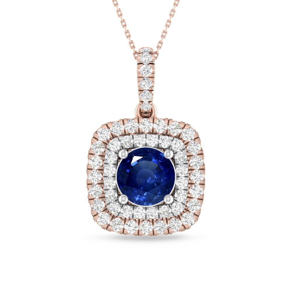 Rose Gold/White Gold - Sapphire