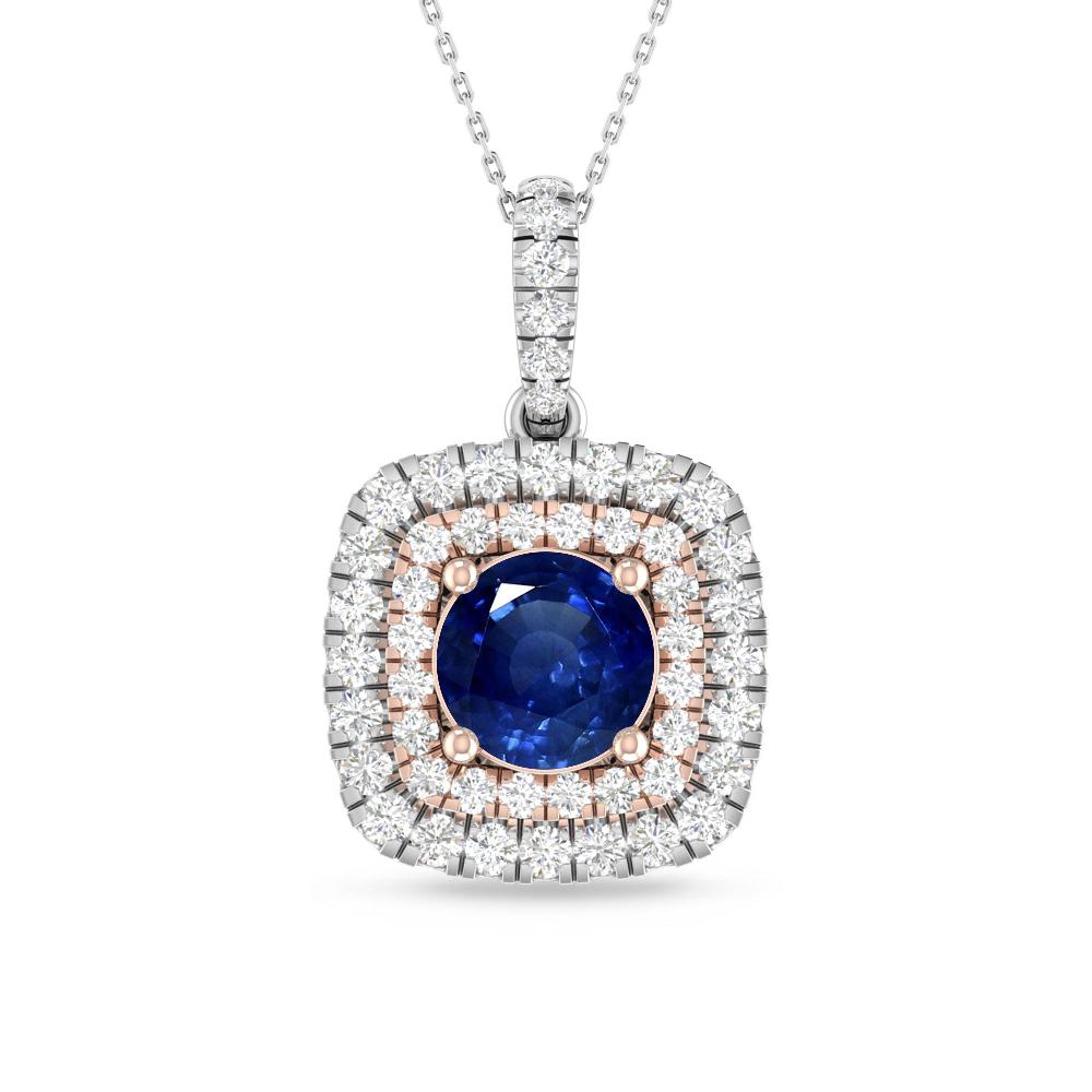 White Gold/Rose Gold - Sapphire