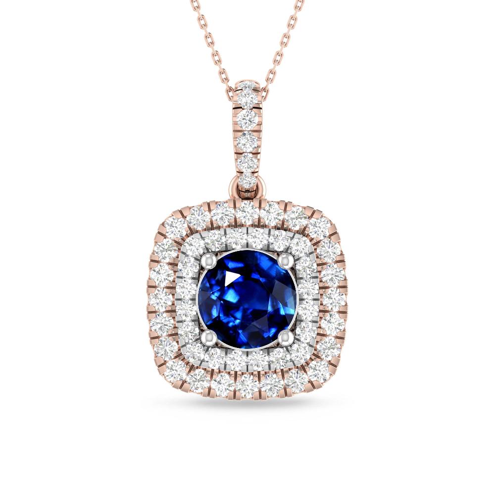 Rose Gold/White Gold - Sapphire