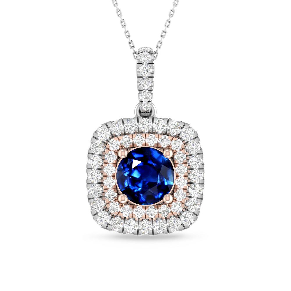 White Gold/Rose Gold - Sapphire
