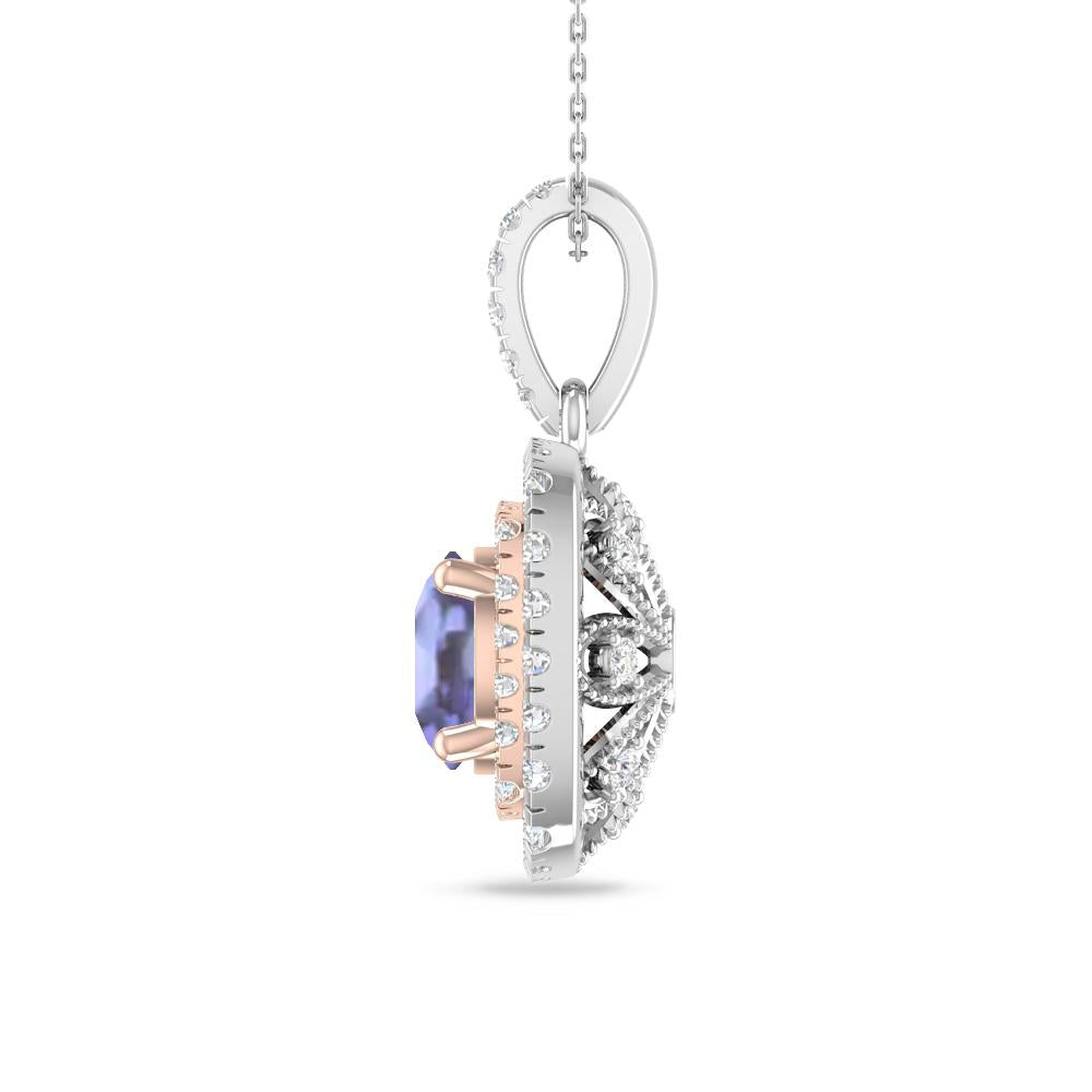 White Gold/Rose Gold - Tanzanite