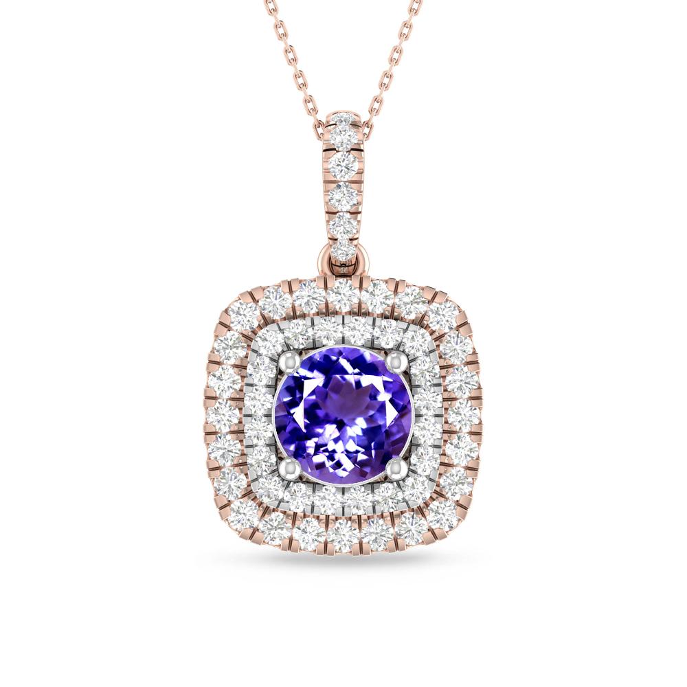 Rose Gold/White Gold - Tanzanite