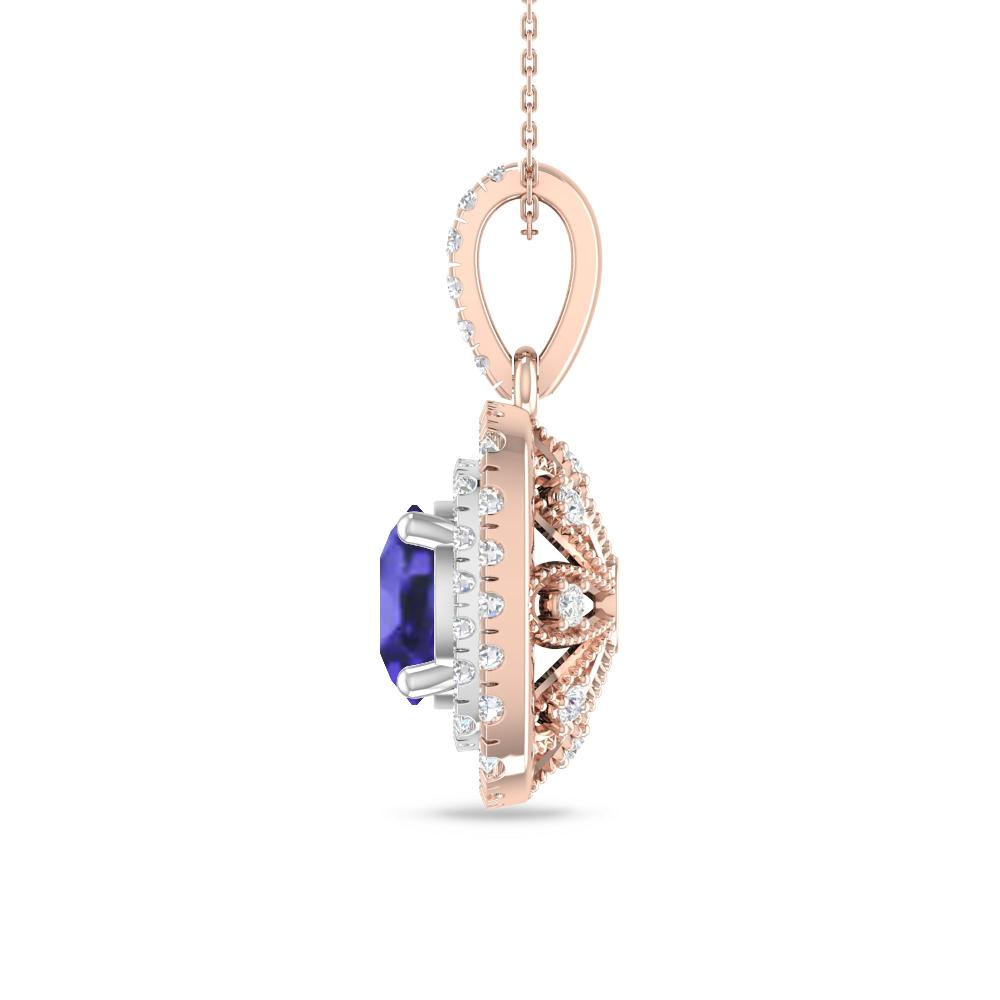 Rose Gold/White Gold - Tanzanite