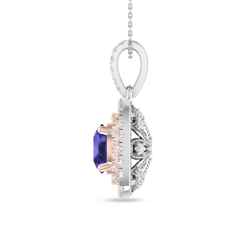 White Gold/Rose Gold - Tanzanite