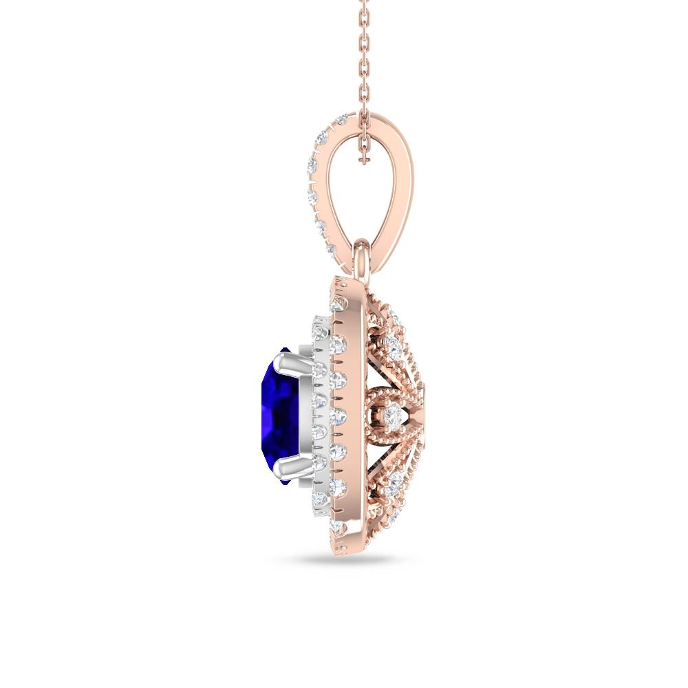 Rose Gold/White Gold - Tanzanite