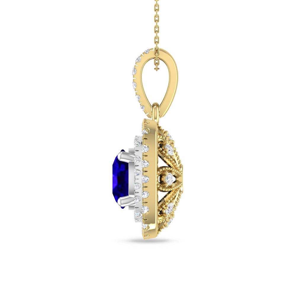 Yellow Gold/White Gold - Tanzanite