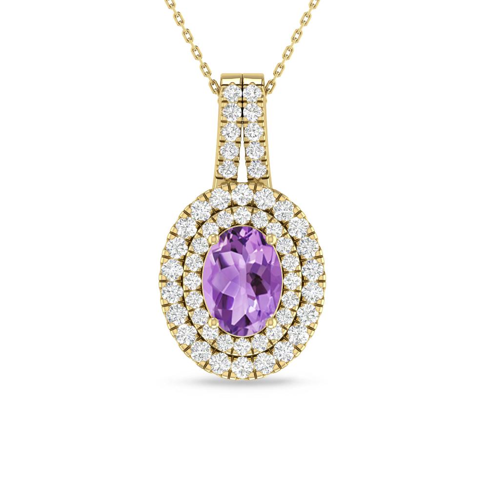 Yellow Gold - Amethyst