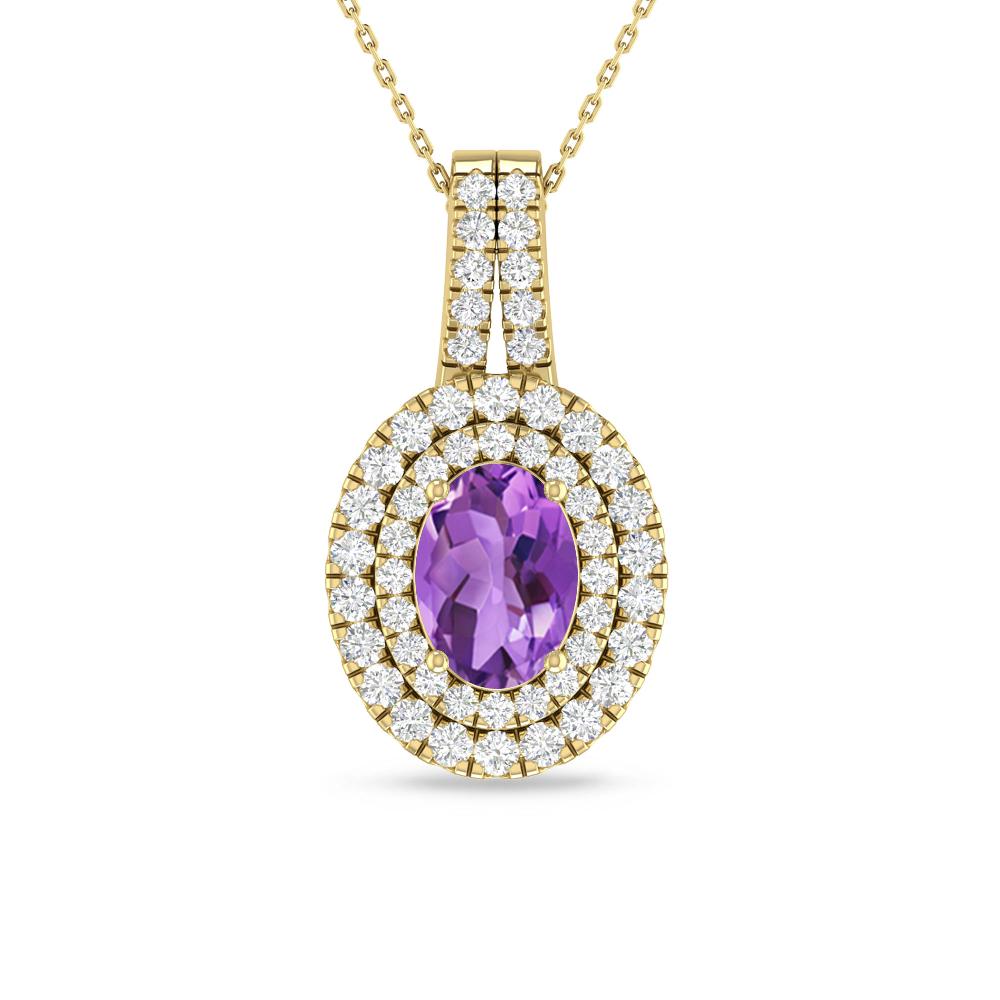 Yellow Gold - Amethyst