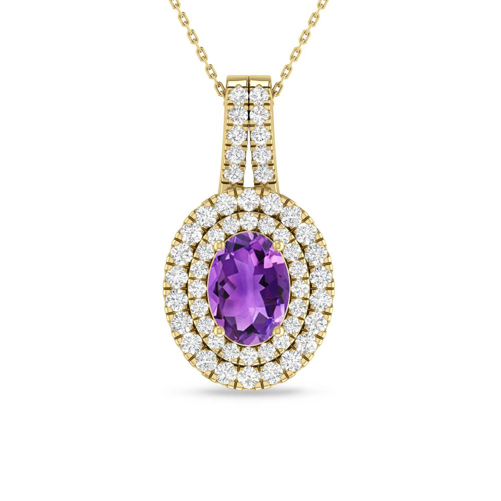 Yellow Gold - Amethyst