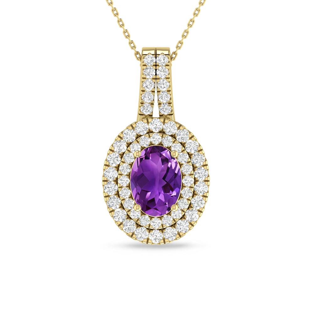 Yellow Gold - Amethyst