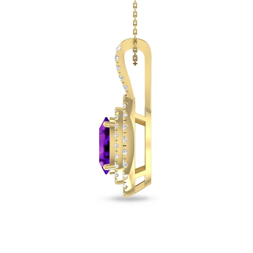 Yellow Gold - Amethyst