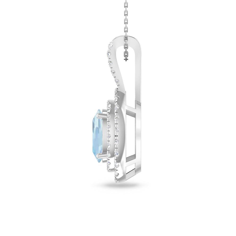 White Gold - Aquamarine
