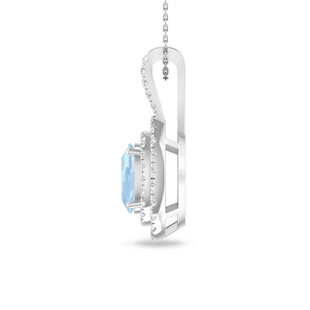White Gold - Aquamarine
