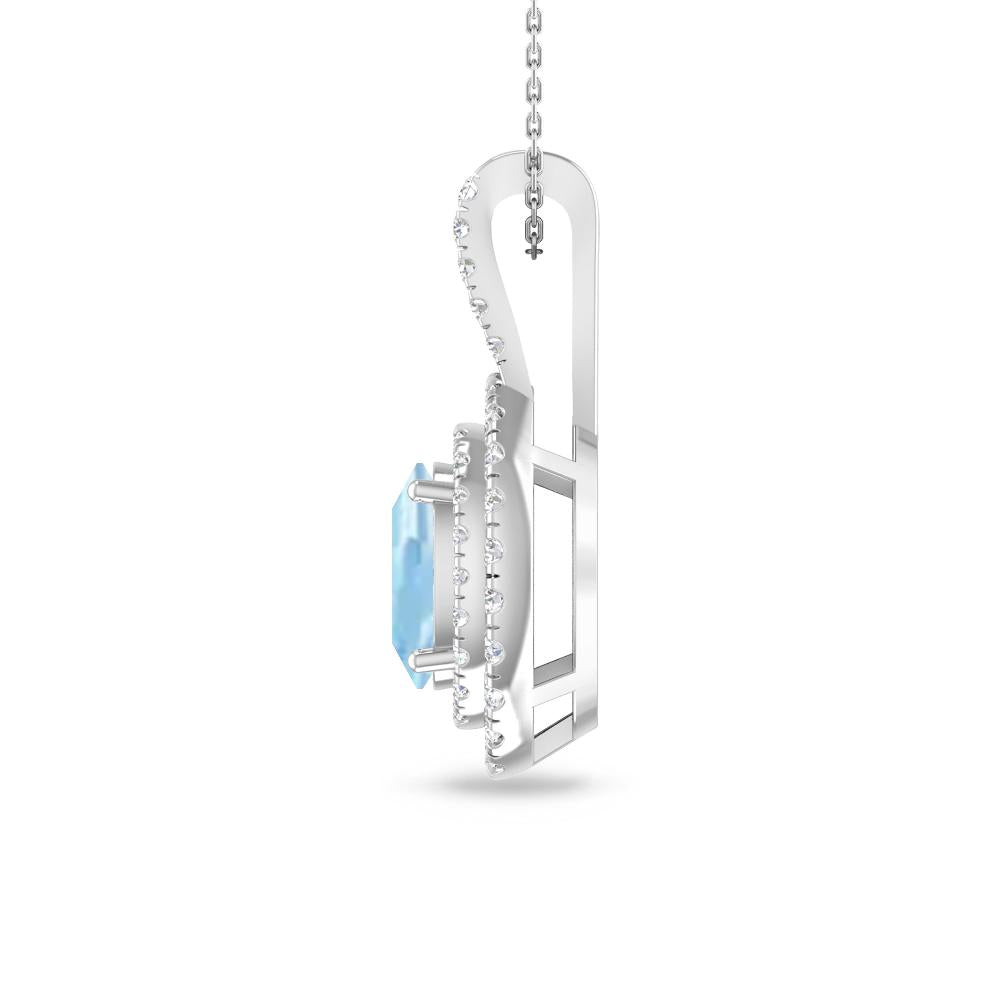 White Gold - Aquamarine