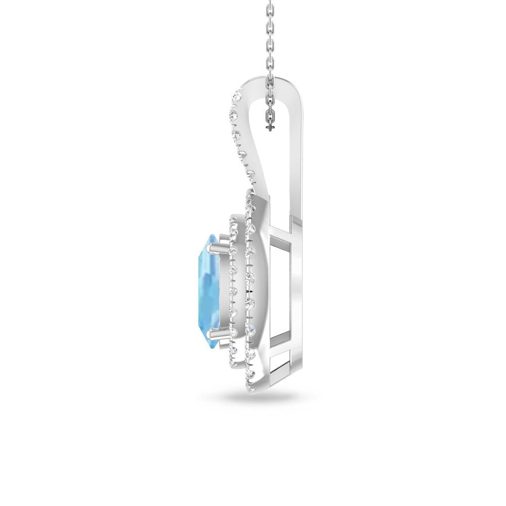 White Gold - Aquamarine