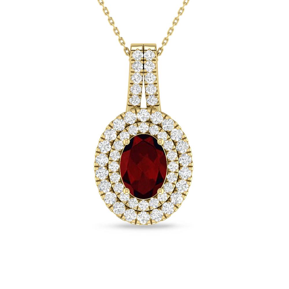 Yellow Gold - Garnet