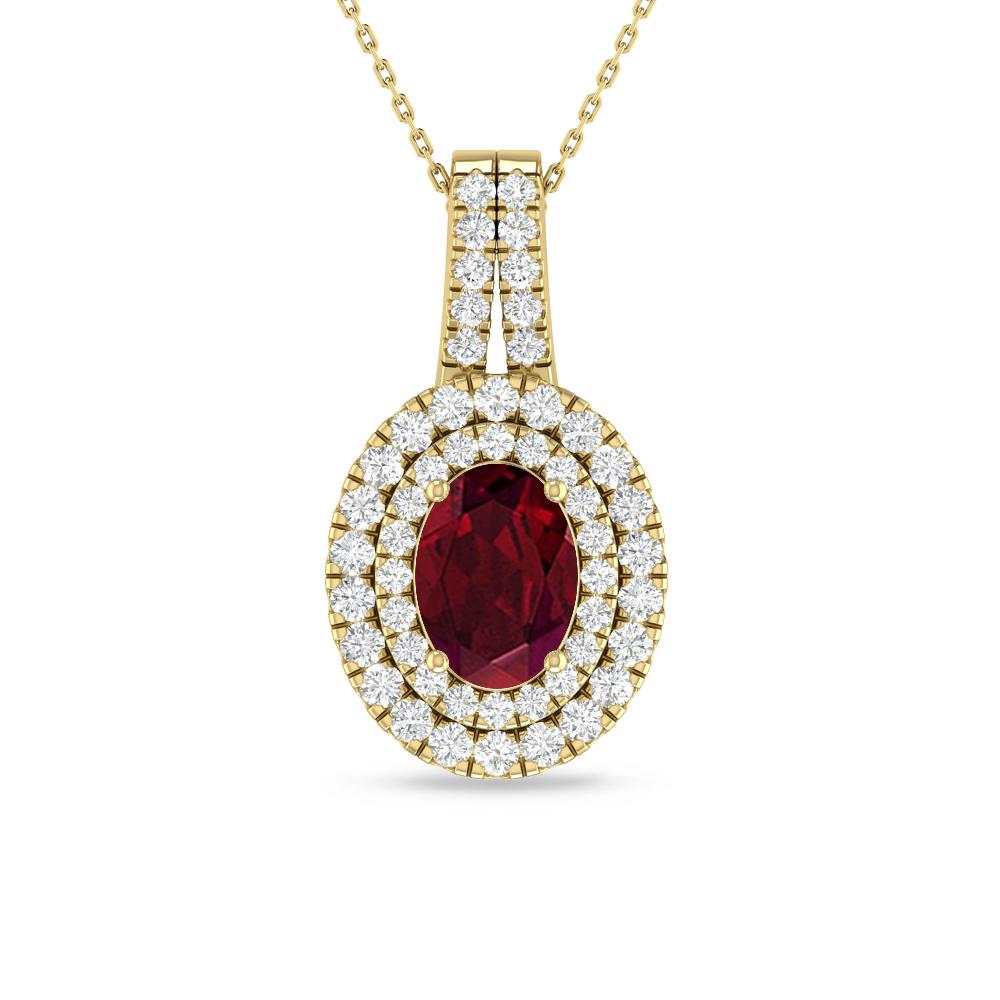 Yellow Gold - Garnet
