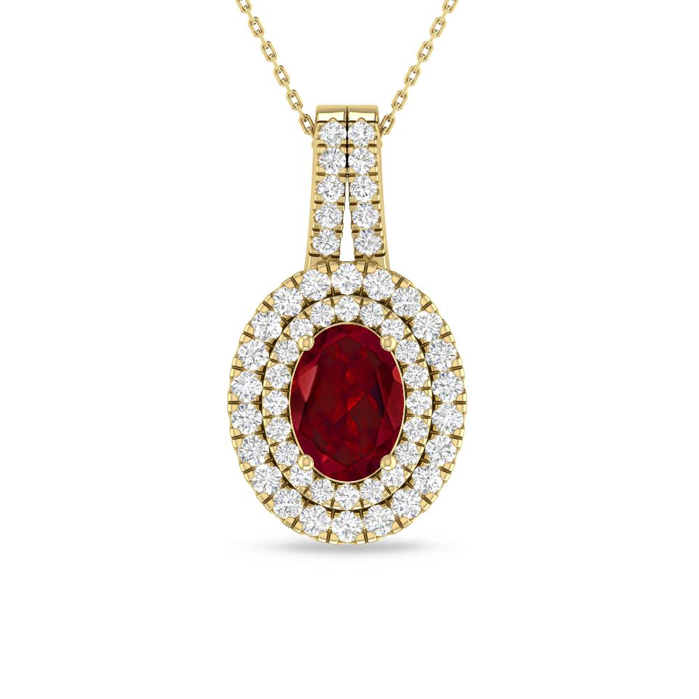 Yellow Gold - Garnet