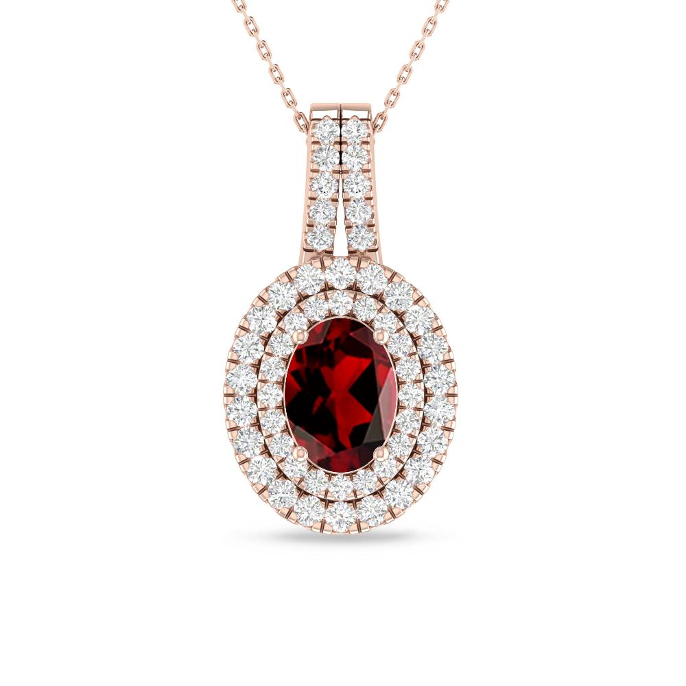 Rose Gold - Garnet