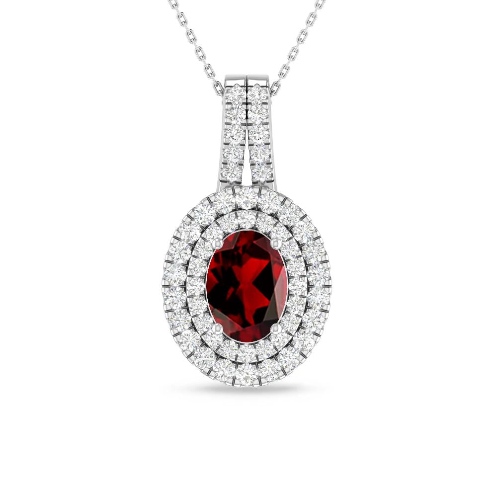 White Gold - Garnet