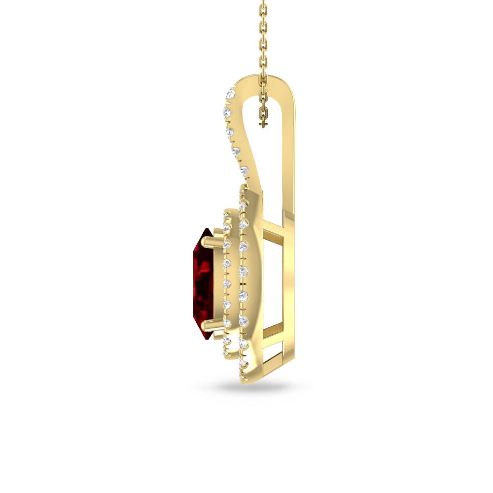 Yellow Gold - Garnet