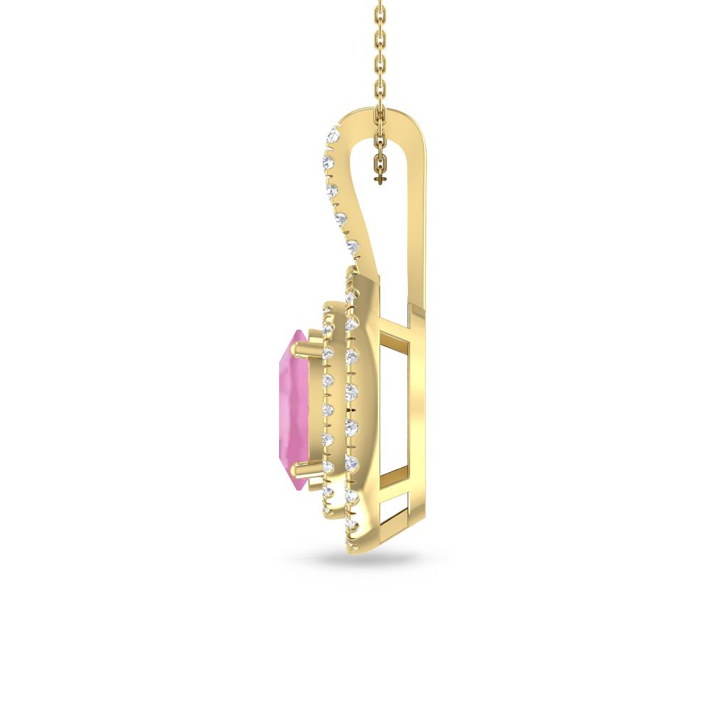 Yellow Gold - Pink Tourmaline
