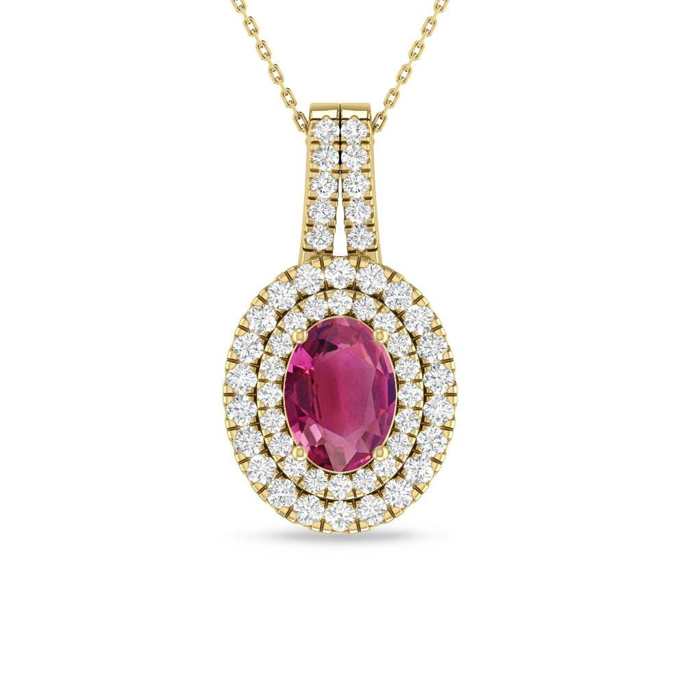 Yellow Gold - Pink Tourmaline