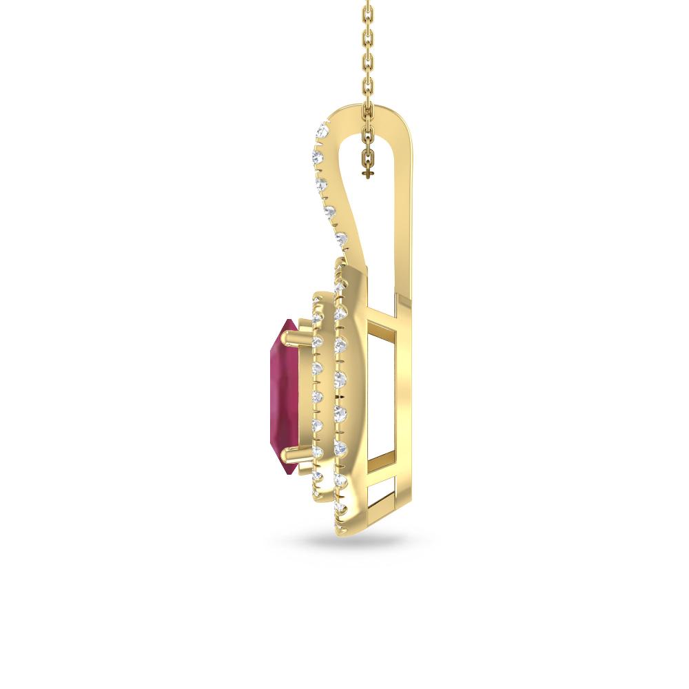 Yellow Gold - Pink Tourmaline