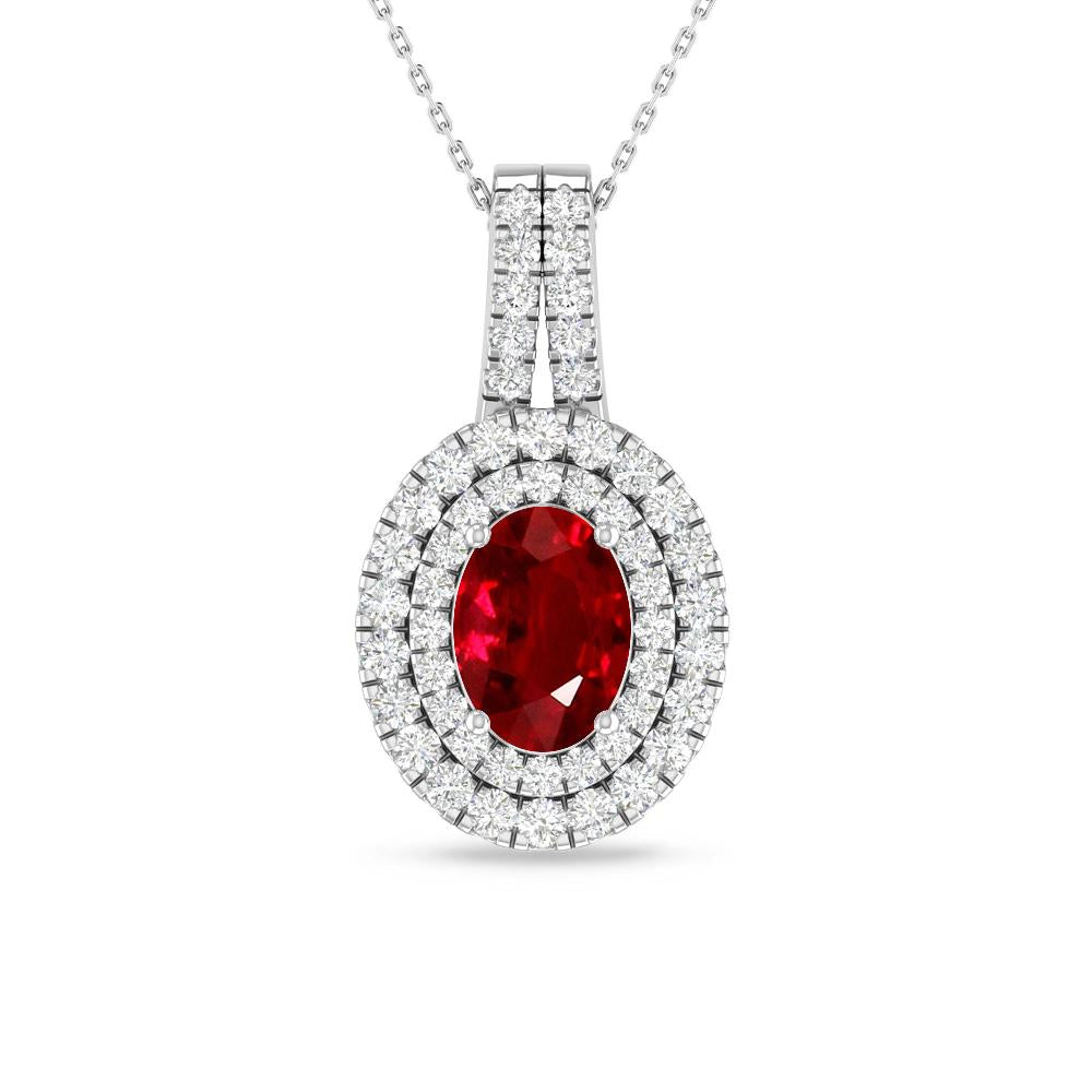 White Gold - Ruby