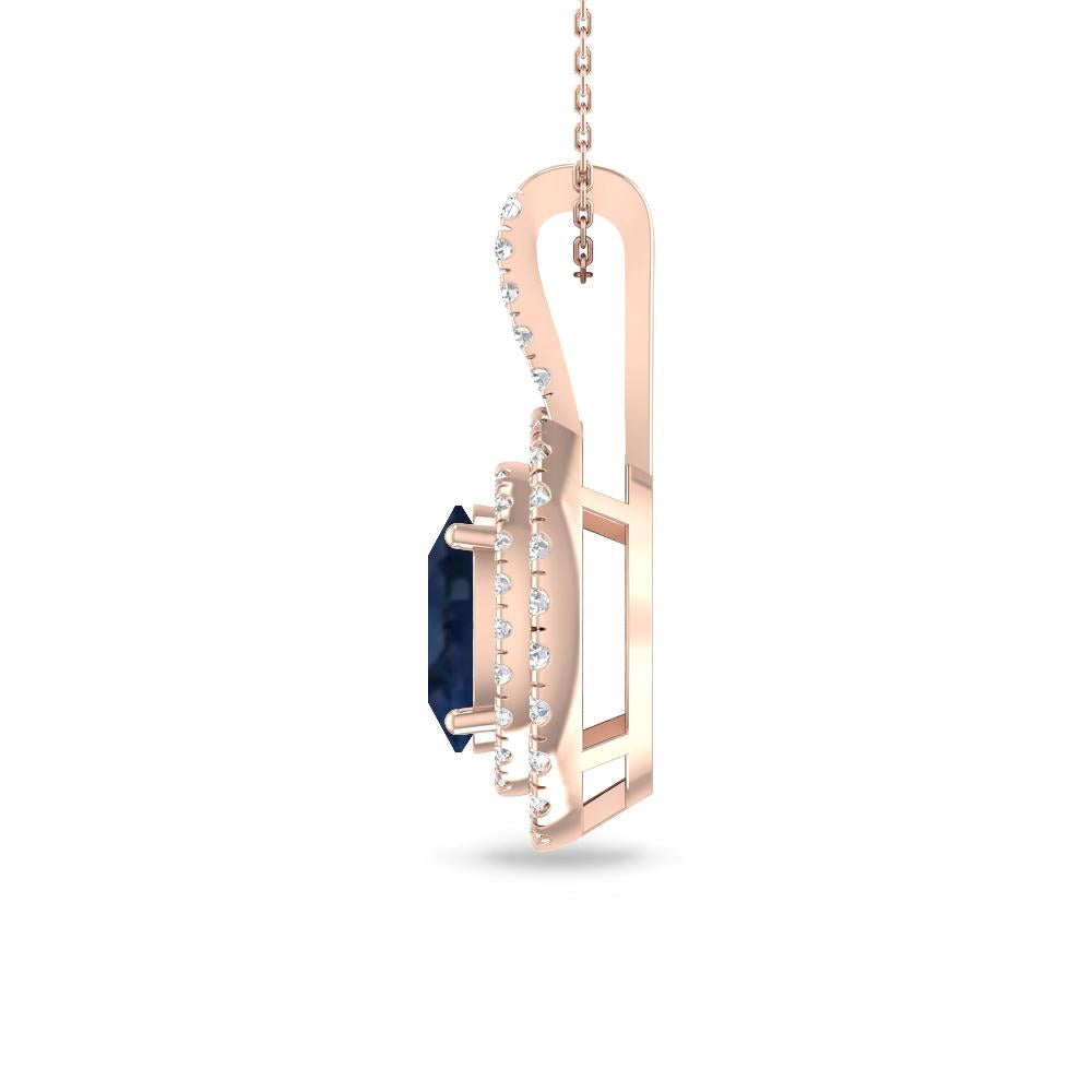 Rose Gold - Sapphire