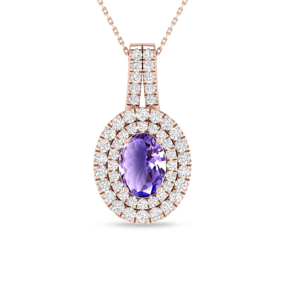 Rose Gold - Tanzanite