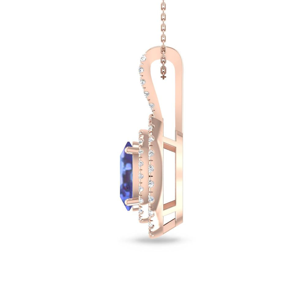Rose Gold - Tanzanite