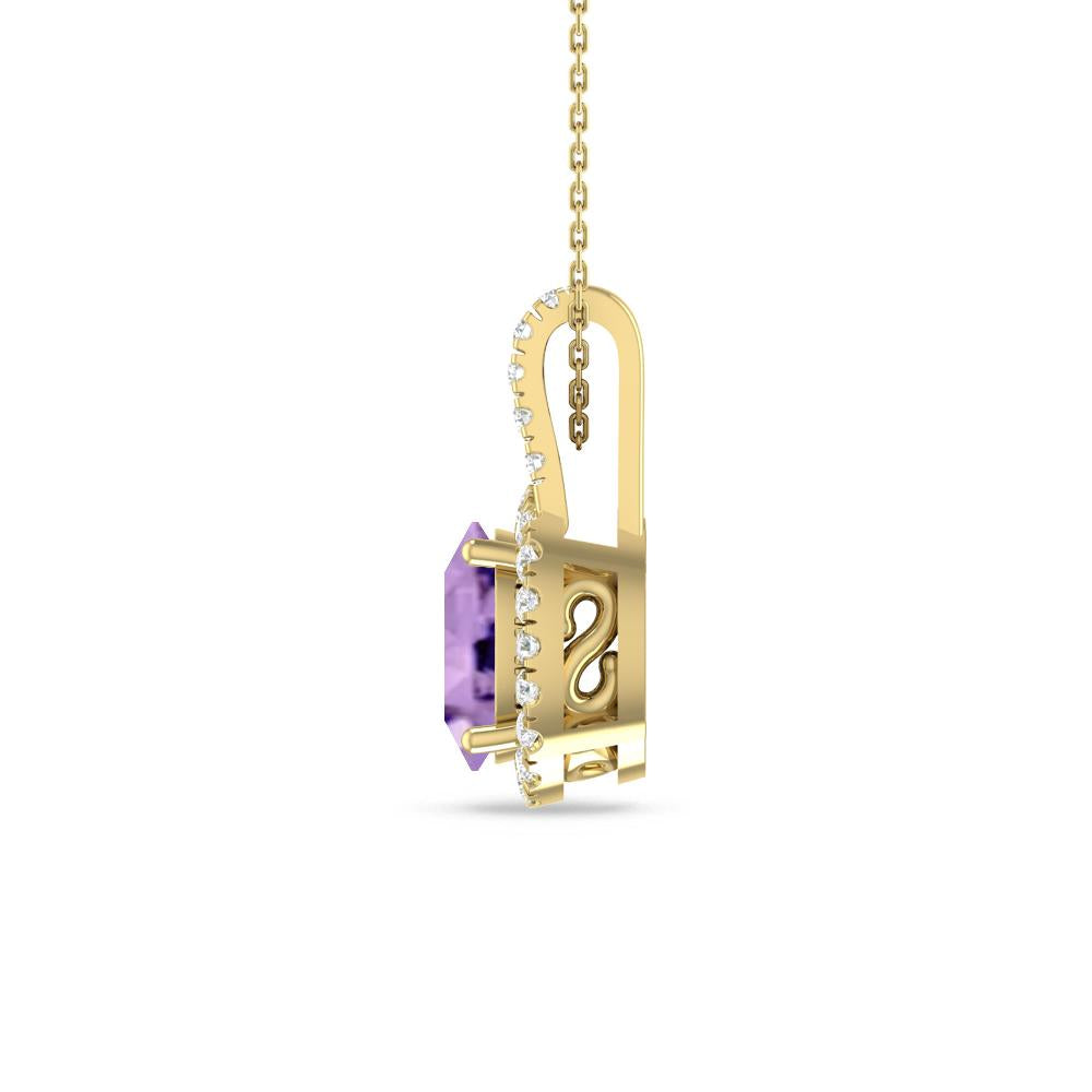 Yellow Gold - Amethyst