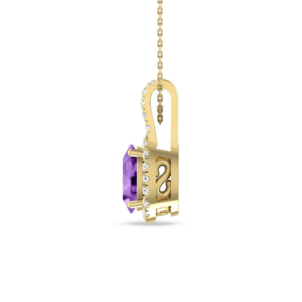 Yellow Gold - Amethyst