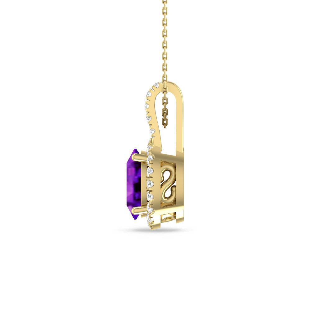 Yellow Gold - Amethyst