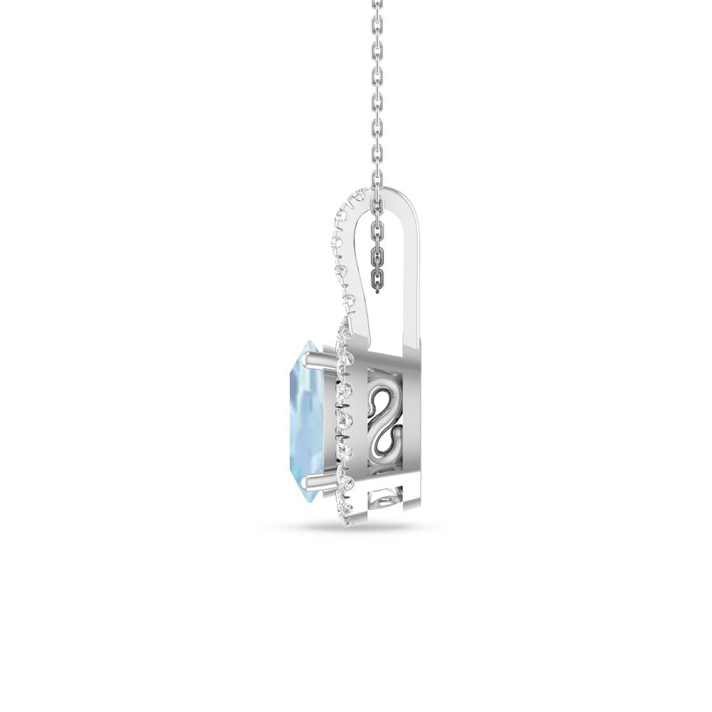 White Gold - Aquamarine