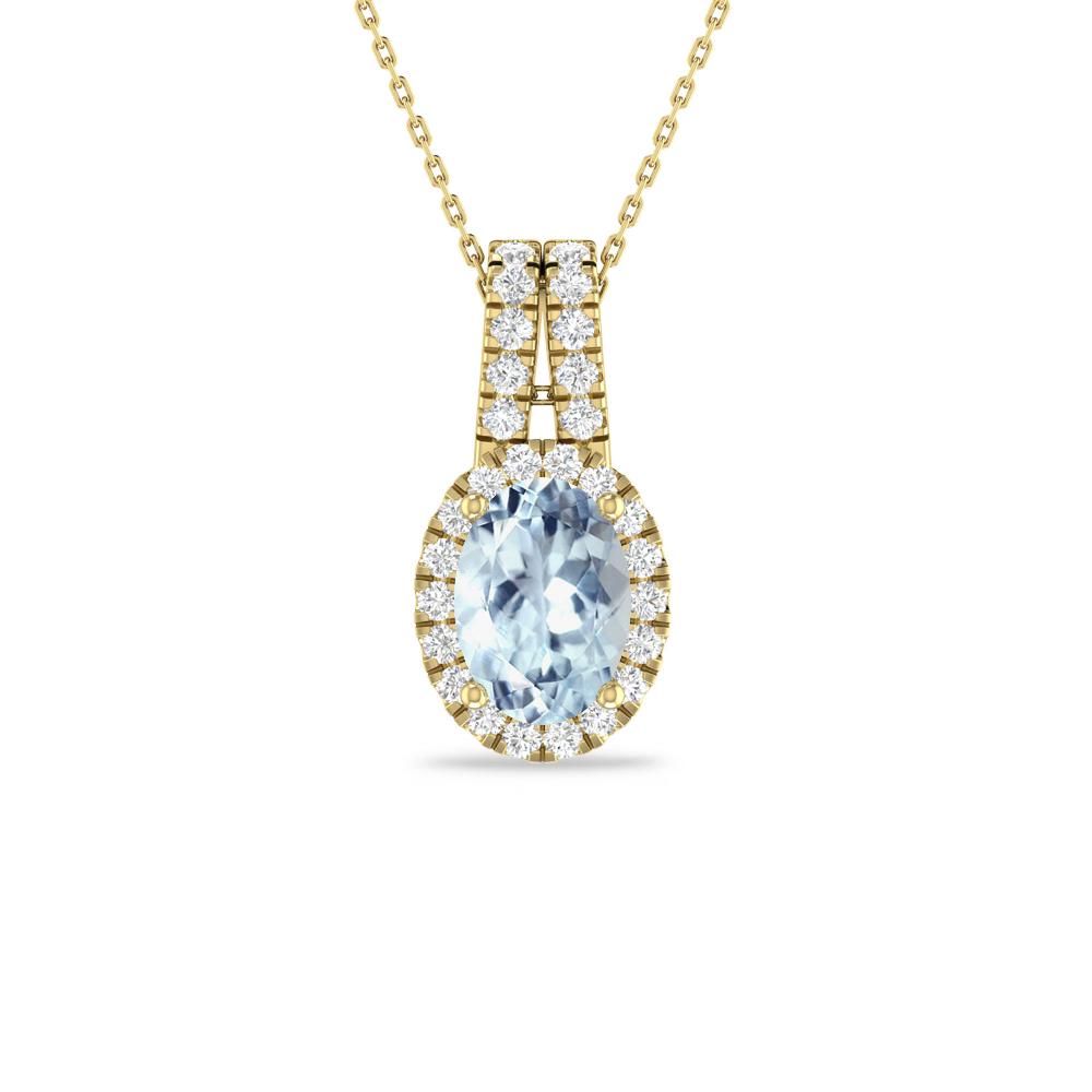 Yellow Gold - Aquamarine