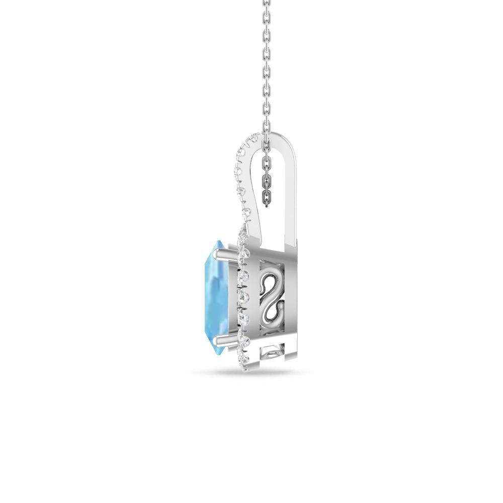 White Gold - Aquamarine